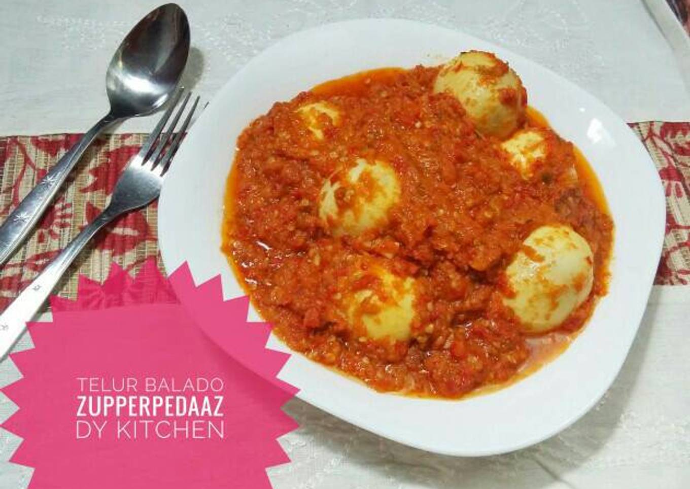 Resep Telur Balado Zupperpedaaz, Enak Banget