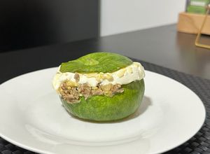 Una foto de Zapallitos verdes rellenos al horno