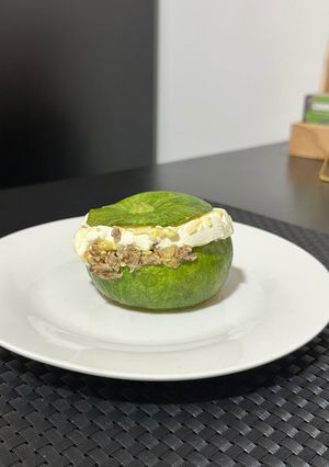 Una foto de Zapallitos verdes rellenos al horno