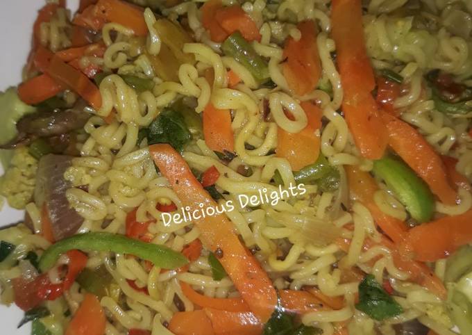 Chicken vegetable noodles