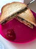 Cheese corn sandwich