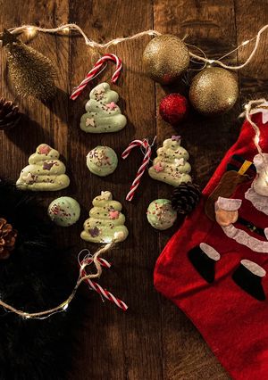Une photo de Meringues en sapins