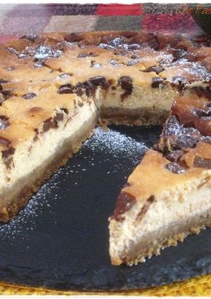Foto di Cheesecake di zucca e triplo cioccolato