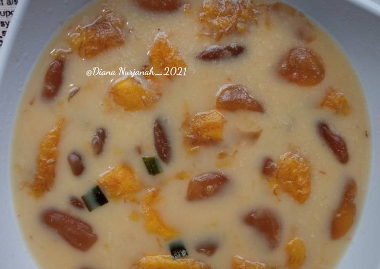 Resep Mudah Kolak Pisang Kolang - kaling Kuah Fiber creme Yummy Mantul