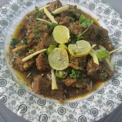 Bhouna Hua karahi ghosht, Restaurant style A picture of Bhouna Hua karahi ghosht, Restaurant style.