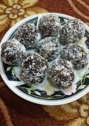 صورة لوصفة كرات البسكوت وشكولاته