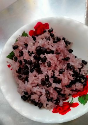 Hình của món Xôi đậu đen.