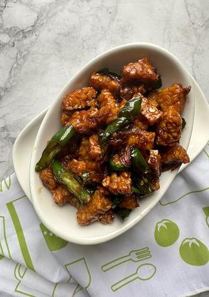 Foto resep Tumis Tempe Cabe Ijo