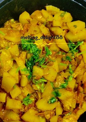 A picture of Lauki ki Sabji.