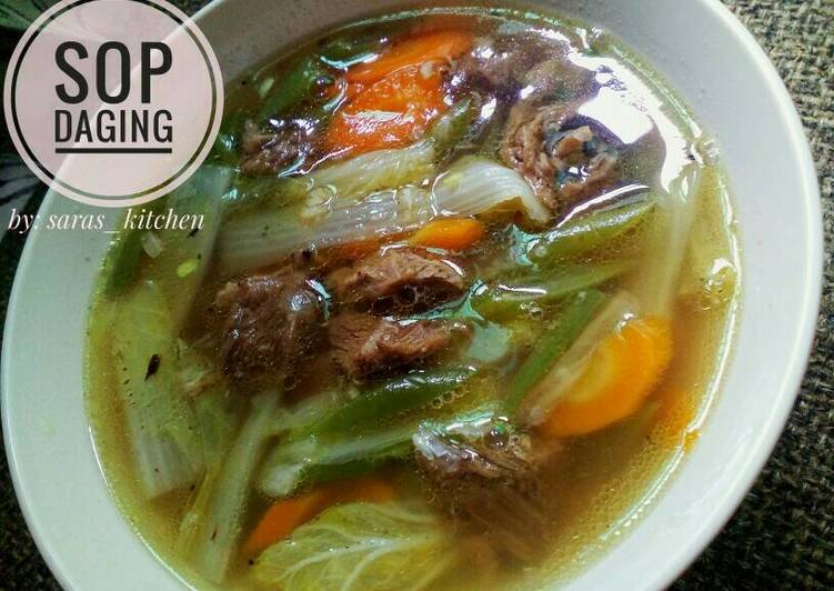 Sop Daging (menu anak)