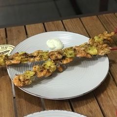 A picture of My Grilling Spot Shrimp Kebabs.