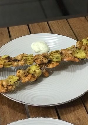 A picture of My Grilling Spot Shrimp Kebabs.
