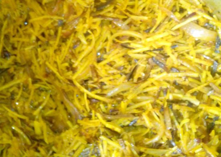 Recipe of Any-night-of-the-week Simple Abacha and Akpaka