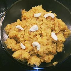 A picture of Moong Dal Halwa.