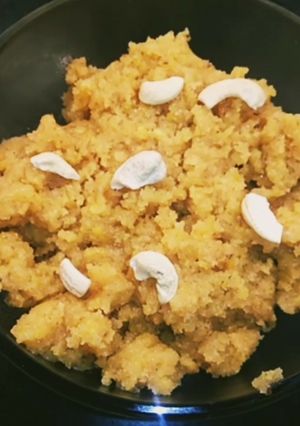 A picture of Moong Dal Halwa.