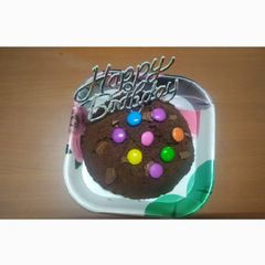 A picture of Oata jaggery chocolate cake.
