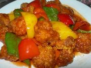 A picture of potato green bell pepper