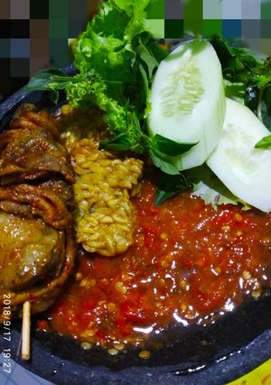 Foto resep Sate usus sambel terasi