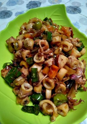 Foto resep Cumi rame rame