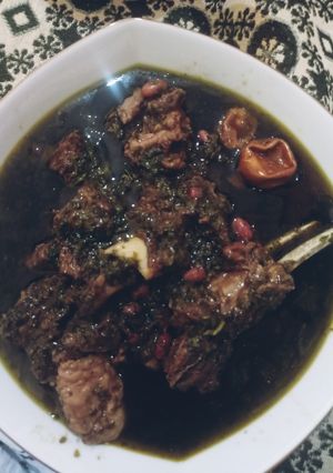عکسی از دستور قرمه سبزی😋