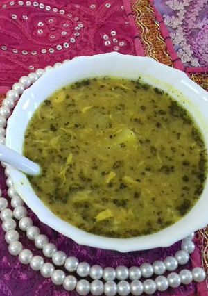 عکسی از دستور اشکنه کشک زرد