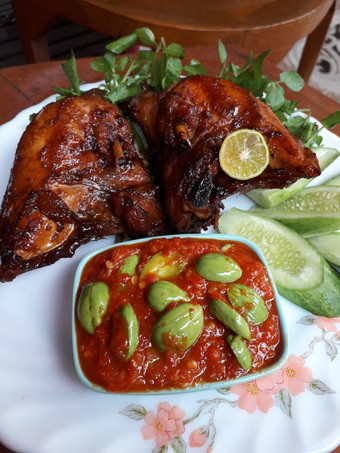 Cara Bikin Ayam Panggang &amp; Sambel Pete Bunda Pasti Bisa