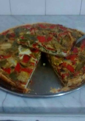 Una foto de Tarta multicolor