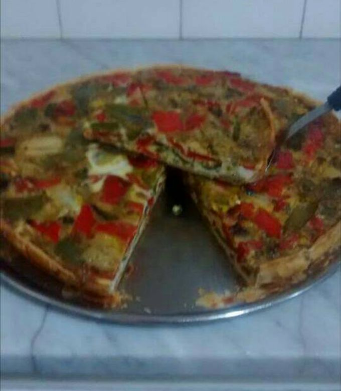 Una foto de Tarta multicolor