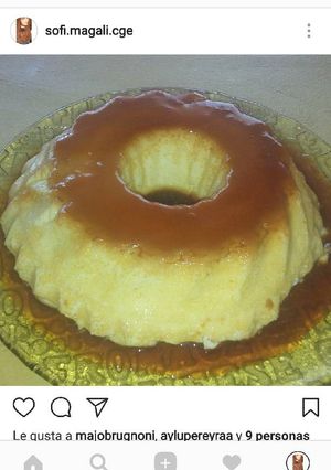 Una foto de Flan casero de vainilla