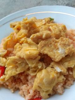 Foto resep Nasi goreng putih & orak-arik telur