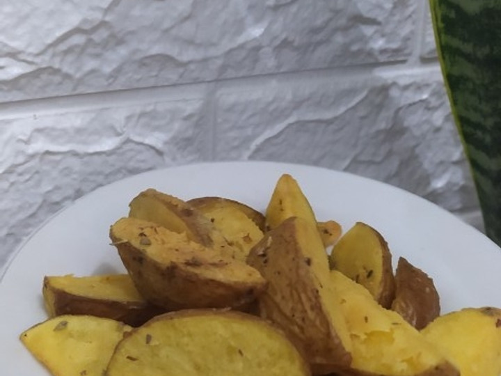 Cara Gampang Membuat Potato wedges simple yang Lezat Sekali