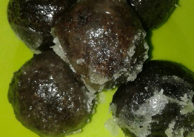 resep cara mengolah Bola-bola gemblong ketan item#BOLA_rasakuinirasamu