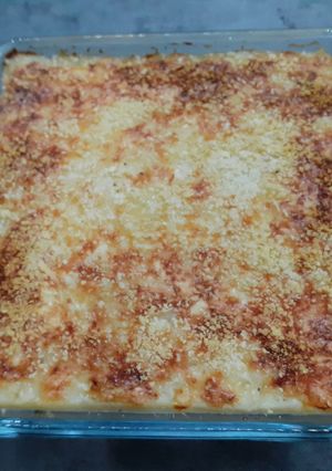 Une photo de 🥘 Parmentier de chou-fleur et viande hachée,  au lait de coco 🥥