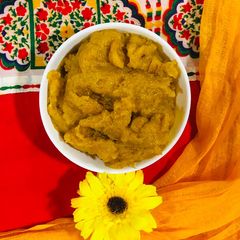 A picture of Besan Halwa.