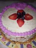 Pastel relleno de nuez