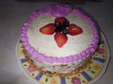 Pastel relleno de nuez