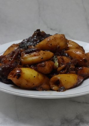 Foto resep Cumi lada hitam