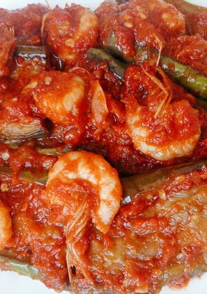 Foto resep Udang terong balado