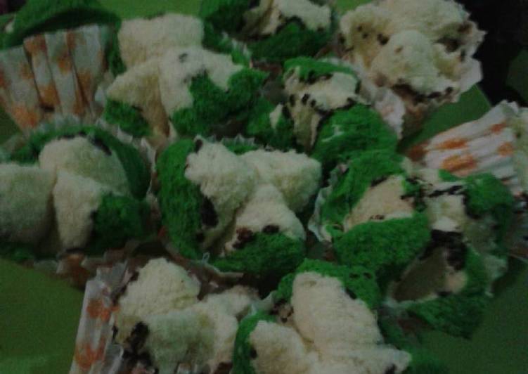 Resep Bolu kukus mekar rasa greentea yang Bisa Manjain Lidah