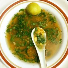 A picture of Coriander Lemon Soup.