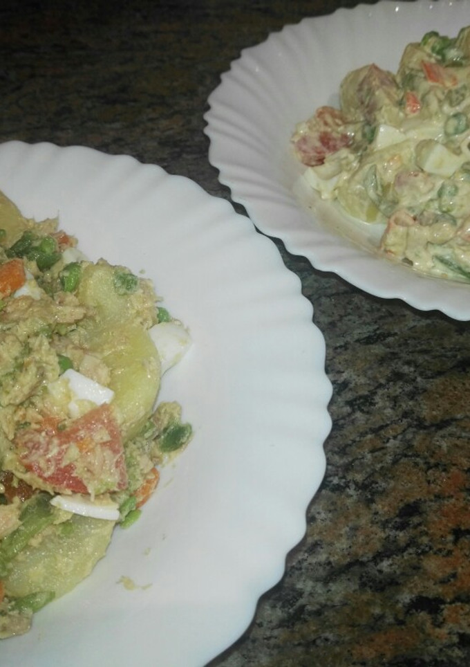 Una foto de Ensalada de judías verdes