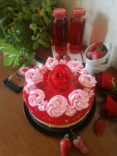 عکسی از دستور چیزکیک توت فرنگی