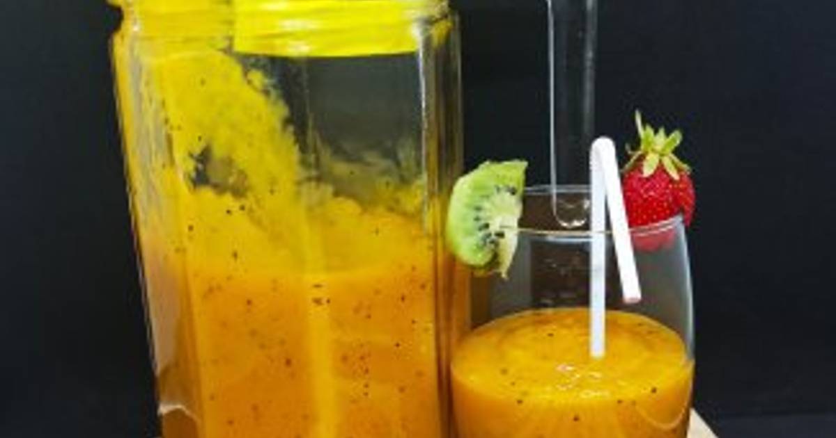 Mango, kiwi fruit, passion fruit and strawberry juice Recipe by Josephine  Kemunto - Cookpad