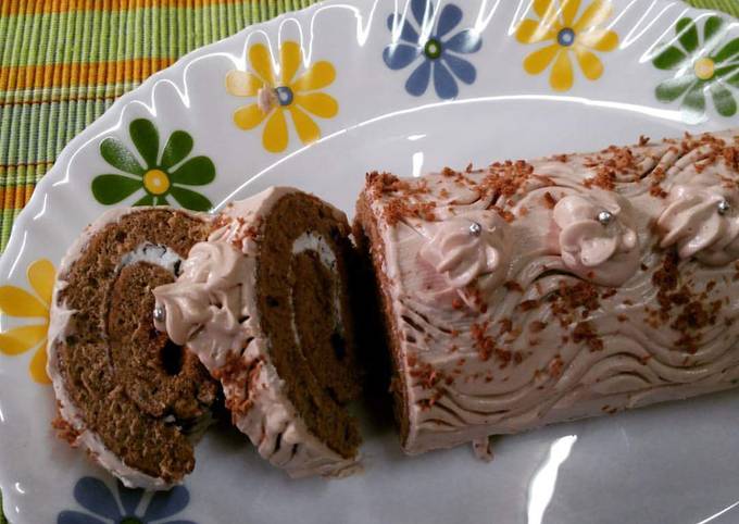 Mocha Swiss Roll