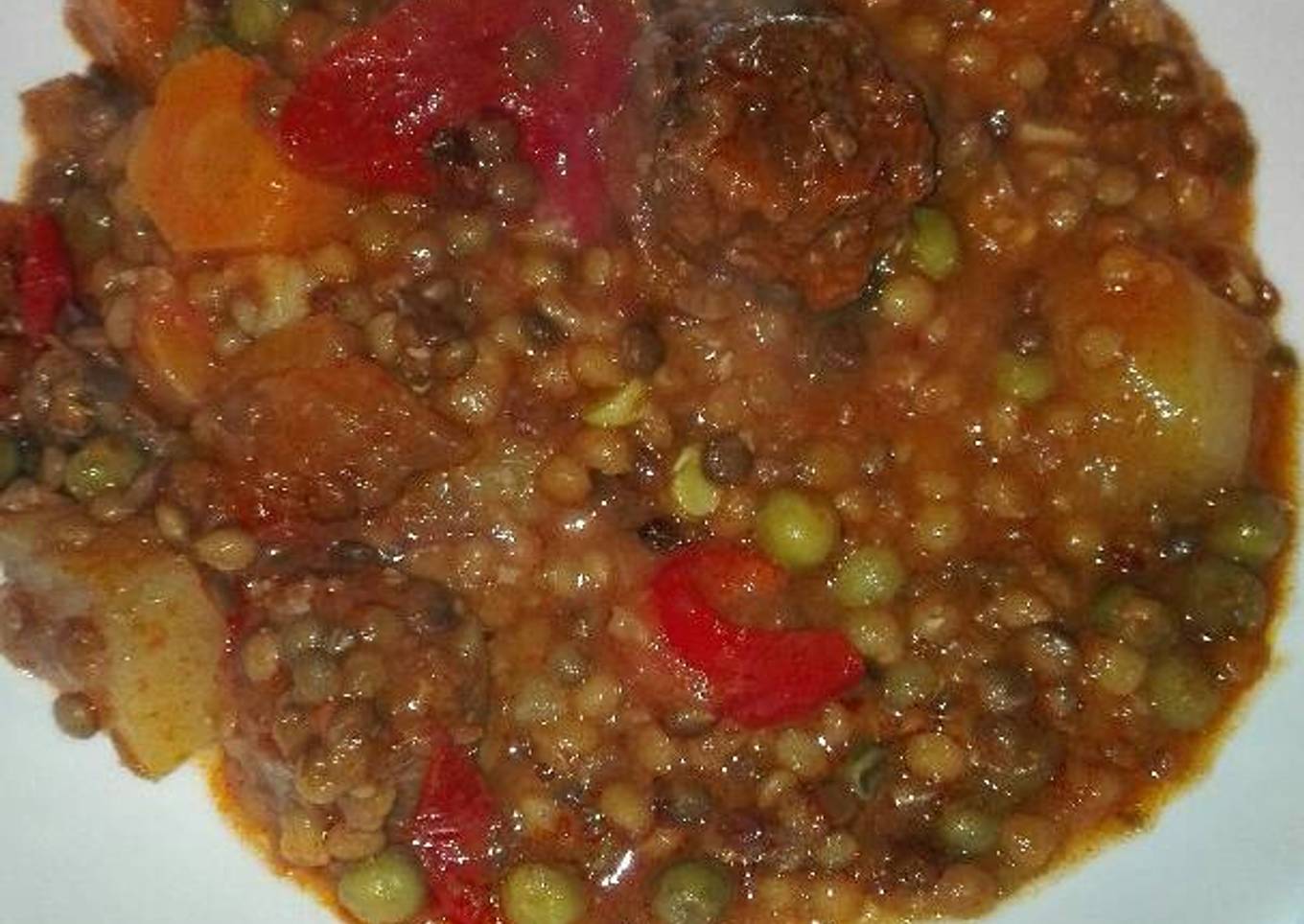 Lentejas de la huerta en la Cookmaker premium