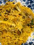 Mutton leg shanks biriyani