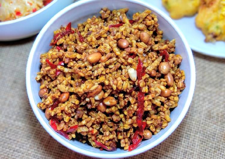 Resep Kering Tempe Kacang, Bikin Ngiler