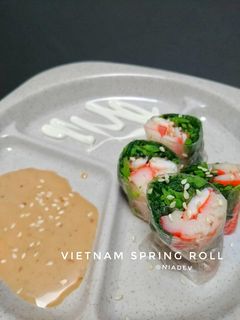 Foto resep Vietnam spring roll (lumpia salad sayur)