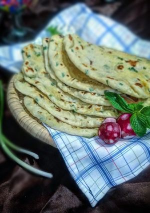 عکسی از دستور نان پیازچه تابه ای