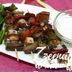 A picture of Mexican Kebabs.
